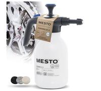 Mesto 3132FE Heavy Duty Alkaline Foamer 1.5L Pressu | Foam sprayer for automotive cleaning, foam spray bottle, special flat jet nozzle 110-06, including fleece pads