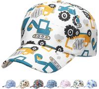 MESU Children's Cute Cartoon Baseball Cap Summer Sun Hat for Boys Gilrs White A