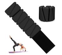 MESUADESI Ankle and Wrist Weights for Women, Adjustable Ankle Weights Silicone Bracelet Weights Arm Leg Weights for Women Men Ankle Weights for Yoga Running Swimming Pilates Gym Set of 2 (Black)