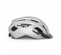 MET Allroad Bicycle Safety Helmet Removable Visor Size S 52/56cm - Matt White