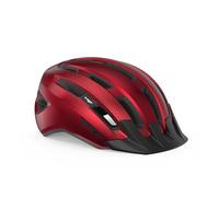 MET - Downtown Leisure Cycling Helmet In Red Size Medium/Large (58-61 cm)
