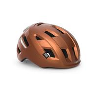 MET E-Mob MIPS Urban Cycling Helmet, Copper Glossy, Size 56-58cm