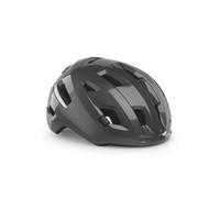 MET E-Mob Urban Cycling Helmet, Dark Titanium Glossy, Size L 58-61cm