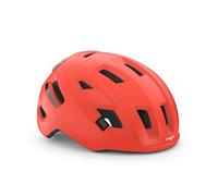 MET E-Mob Urban Cycling Helmet, Matt Coral, Size 58-61cm