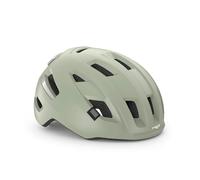 MET E-Mob Urban Cycling Helmet, Matt Moss Gray, Size 58-61cm