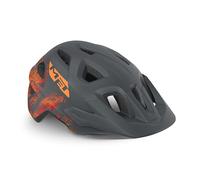 MET - Eldar Children's Cycling Helmet In Orange / Grey One Size (52-57 cm)
