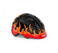 MET HOORAY Helmet - Black Flames (S) Size: S