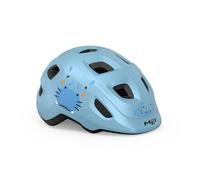 MET Hooray Kid's Helmet in Light Blue Hippo