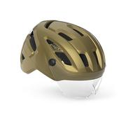 MET Intercity MIPS Urban Cycling Helmet, Gold Glossy, Size 52-56cm