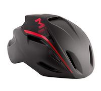 MET MANTA BLACK AND RED ROAD CYCLE HELMET