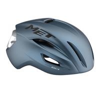 MET Manta MIPS Aero Road Cycling Helmet, Matt Navy Silver, Size 52-56cm