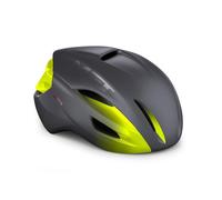 MET Manta Road Helmet with Mips in Fluorescent Yellow and Grey