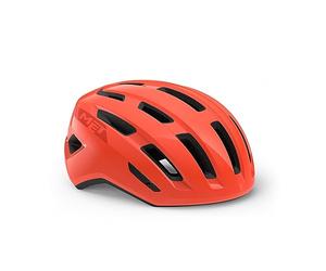 MET Miles MIPS City Cycling Helmet, Glossy Coral, Size 52-58cm