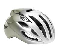 MET Rivale MIPS Road Cycling Helmet, Silver Grey Glossy, Size 56-58cm