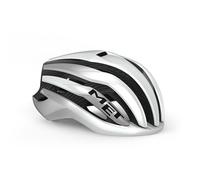 MET Trenta 3K Carbon MIPS Perforamce Road Cycling Helmet, Matt White Silver Metallic, Size -56-58cm