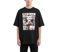 Met-X Men's Basic Crew Neck Tall Tee Short Sleeve Oversized Short Sleeves T-Shirt with Dropped Shoulders, 100% Jersey Cotton (Black XXL)