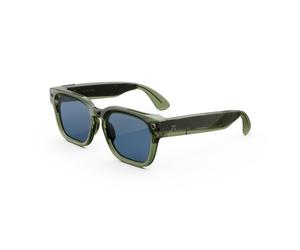 Meta Fury Racing Green | AI glasses for women, men - Meta AI, 12MP camera, live translate - 3K HD resolution - 8+ hour battery - Light Blue Atlantic lenses