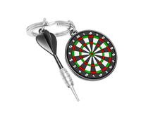 Meta[l]morphose Dart Keyring, Stainless Steel, Epoxy Finish, Miniature Design, Sport, Unisex