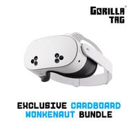 Meta Quest 3S 256GB | VR Headset - Thirty-Three Per Cent More Memory - 2X Graphical Processing Power - Virtual Reality Without Wires - Gorilla Tag Cardboard Monkenaut Bundle - Amazon Exclusive