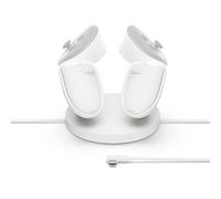 Meta Quest Compact Charging Dock - Works with Meta Quest 3/3S - Extended headset charging cable - Wireless charging for Touch Plus controllers