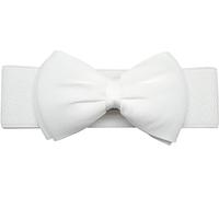 Meta-U Women's Belt white bow One Size