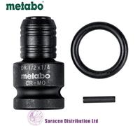 METABO 1/2in SQUARE DRIVE TO 1/4in HEX IMPACT ADAPTOR - 628837000