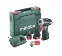 Metabo 12V PowerMaxx BS BL Q Brushless Right Angle Drill Screwdriver x1 2ah Set