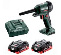 Metabo 18V Blower Inflator Deflator Cordless Air Dust + X2 4Ah Battery 600798850