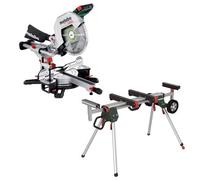 Metabo 18V Kgs 18 Ltx Bl 305 Brushless Mitre Saw + Roller Stand 305mm 12 Inch