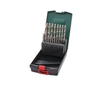 Metabo 19 Piece Ground HSS-G Drill Bit Set 1mm to 10mm 627668000 XMS25HSSSET