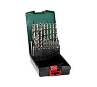 Metabo 19 Piece HSS Ground Steel 1-10mm Metal, Wood,Plastic Drill Bit Set & Case