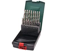 Metabo Drill Bit Set 19PC HSS Ground Steel 1-10mm Metal, Wood Plastic & Case