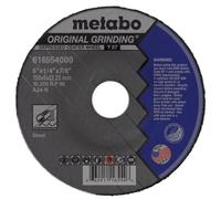 Metabo 6-inch Super Grinding Wheel | Type 27 | 6" x 1/4" x 7/8" | A36O | White Aluminum Oxide | Contaminant Free | Stainless Steel, High Tensile Alloys | US616604000