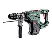 metabo Cordless Combination Hammer KH 18 LTX BL 24 Q Set ISA - 18 V, 2.2 J Impact Energy, 24 mm Drilling Diameter in Concrete - SDS-plus with Suction Brushless Motor, Ideal for Drilling and Chiselling