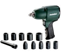 metabo 604118500 DSSW 360 Set 1/2" Air Impact Wrench in Plastic Carry Case 6 litres/Minute Pneumatic Screwdriver, Green