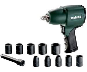 metabo 604118500 DSSW 360 Set 1/2" Air Impact Wrench in Plastic Carry Case DSSW360 6 Pneumatic Screwdriver litres/Minute, Green,