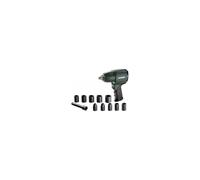 metabo DSSW 360 Set 1/2" (604118500) Air Impact Wrench in Plastic Carry Case DSSW360 6 Pneumatic Screwdriver litres/Minute, Green, 1