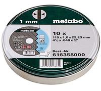 Metabo (616358000) 10 SP Cutting Discs, Class A 60-R - 115 x 1.0 x 22.23mm Inox, TF 41