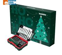 Metabo Advent Calendar Gift Set, Accessories for Power Tools | Perfect for DIY Enthusiasts and Professionals Who Appreciate Quality and Variety, 30 Piece Impact Bit Set with Socket Wrench
