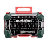 Metabo 62670000 Bit Box 32 Items | Chrome vanadium steel, includes magnetic quick-change bit holder & adapter, colour coded, robust storage box