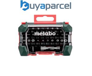 Metabo 626700000 32 Piece Screwdriver Bit Set + Socket Wrench Insert Adapter