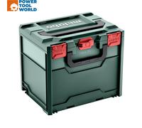 Metabo metaBOX 340, empty (626888000). Dimensions: 396 x 296 x 340 mm. Case volume: 31 l. Maximum load: 125 kg