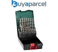 Metabo 627097000 19 Piece HSS Metal Drill Bit Set 1mm to 10mm High-Grade Steel