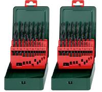 Metabo 627151000 HSS-R Twist Drills (19 pcs.), Green (Pack of 2)