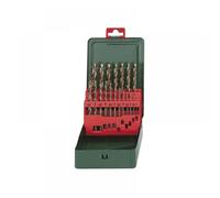 Metabo 627157000 HSS-Co Twist Drills, 0 V, Green, Set of 19 Piece