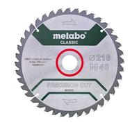 Metabo HW/CT Precision Cut Classic Circular Saw Blade 216x30mm, 40WZ