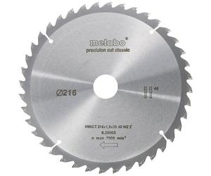 Metabo 628065000 Classic Circular Saw blade 216mm 40T wood cutting