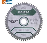 Metabo 628066000 Multi Cut - Classic 216mm x 2.4mm x 30mm Circular Saw Blade