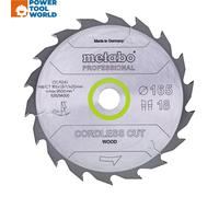 Metabo 628295000 Cordless Cut Wood - Professional 165mm x 20mm Circular Saw B...