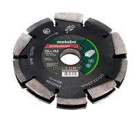 Metabo 628298000 2-Row UP Universal Wall Chaser Blade, 125 x 18 x 22.23mm, Designed for Clean, Stable Cutting in Masonry and Concrete with Enhanced Material Removal and Smooth Operation.